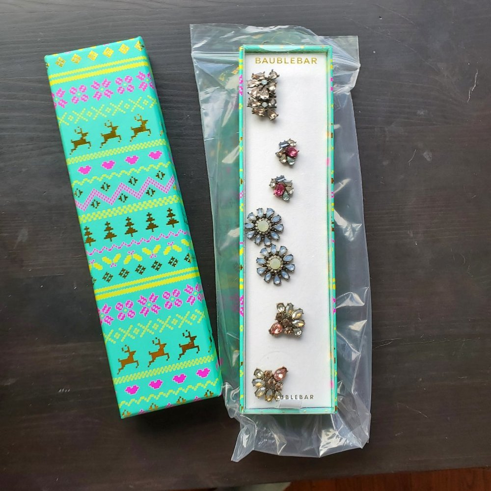 Brand New BaubleBar Tinsel Studs Gift Set